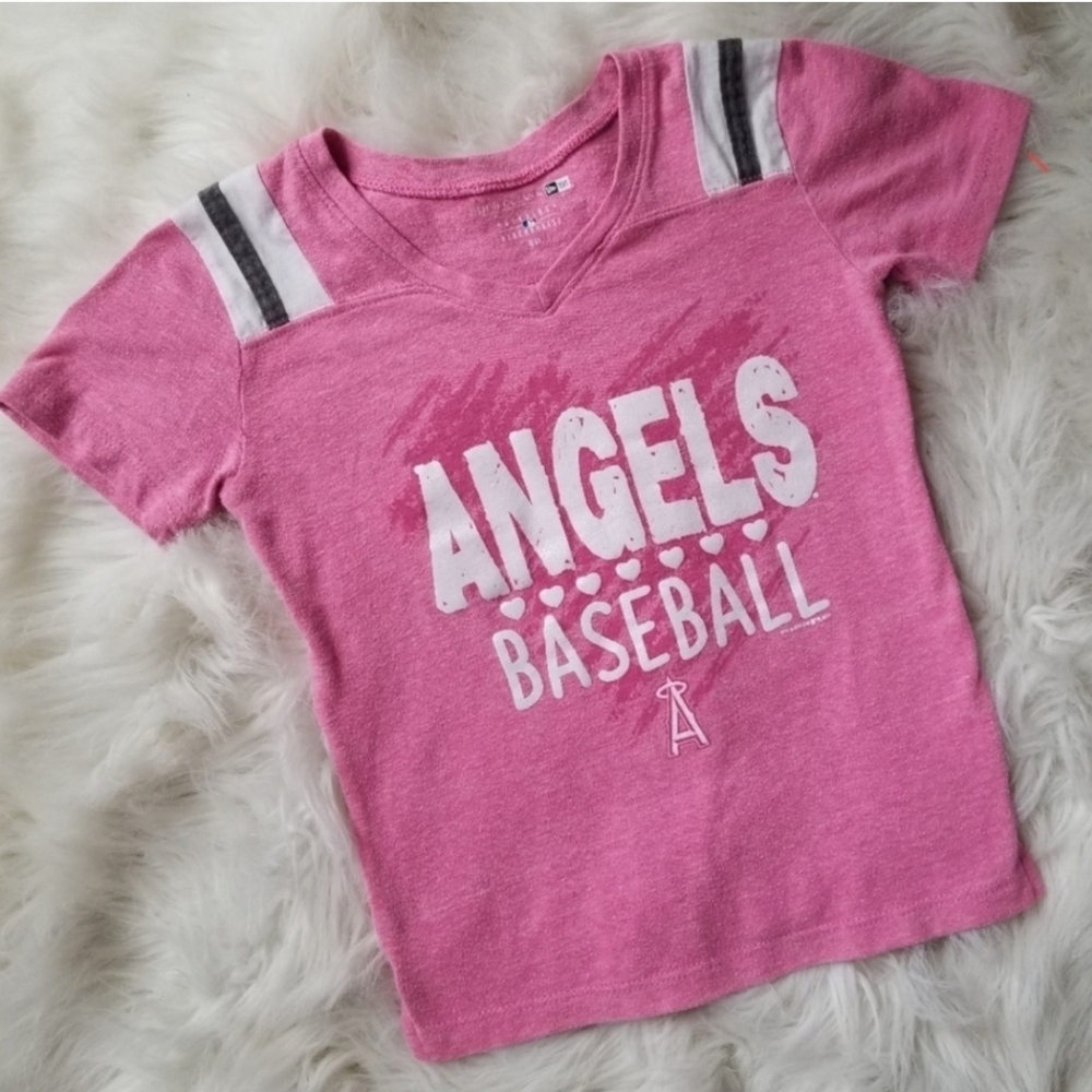 Pink Angels Baseball Kids T-Shirt